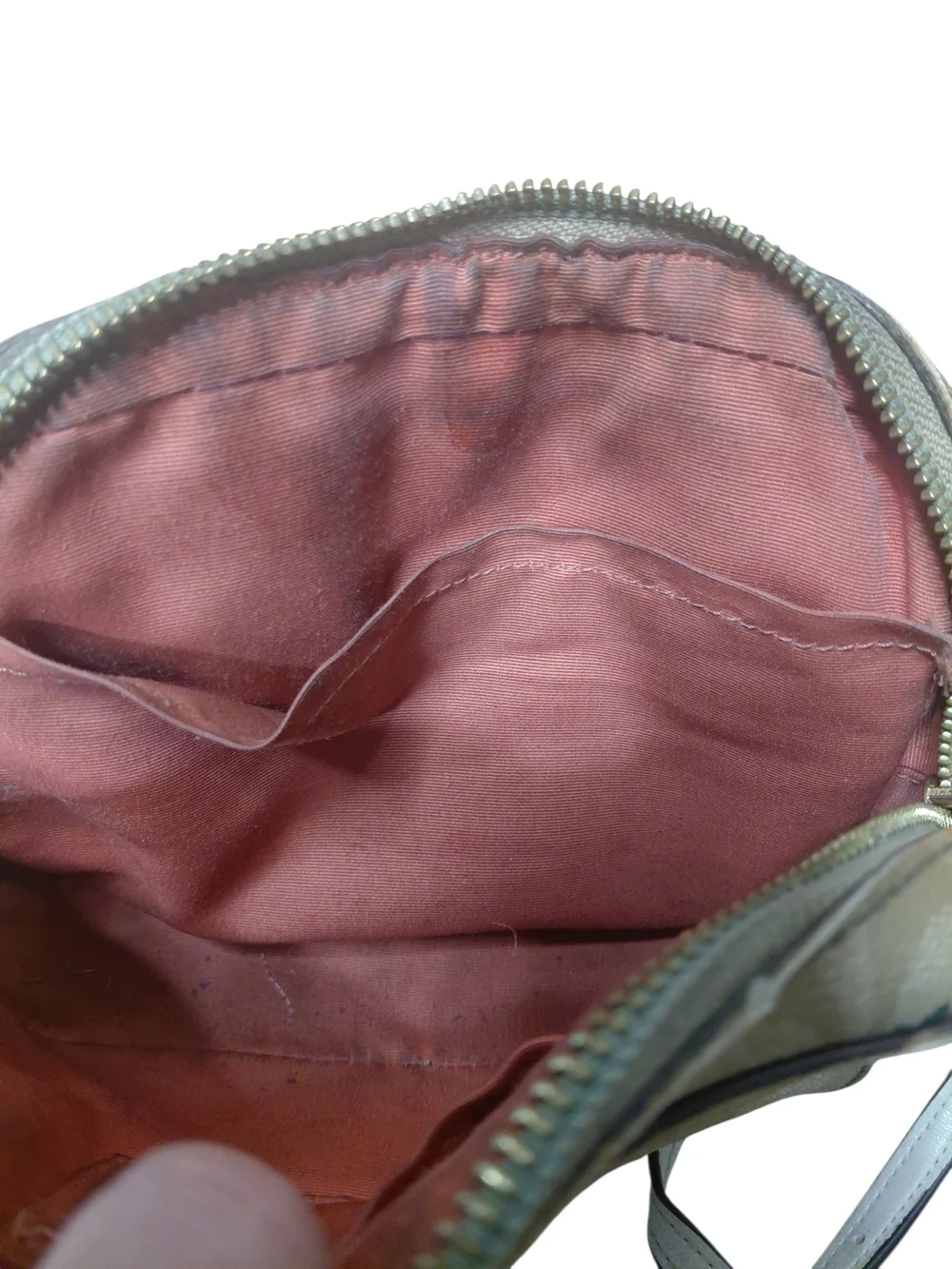 Coach Jaimie Mini Camera Bag Tan Crossbody Bag with Wild Strawberry Design